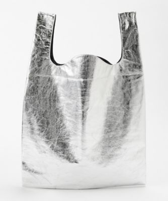 ＜MM6/エムエムシックス＞ 大きいサイズ ショッピングバッグ(S54WD0016S47391) シルバー(905) 【三越・伊勢丹/公式】