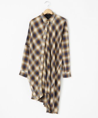 ＜MM6/エムエムシックス＞ 大きいサイズ チェックシャツ(S32CT0901S48026)(クローバー) マスタード(002) 【三越・伊勢丹/公式】