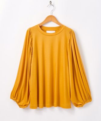 ＜Kaon/カオン＞ 大きいサイズ OMI 袖バルーンカット アンド ソーン(KA17-MCTTP)(クローバー) イエロー(yellow) 【三越・伊勢丹/公式】