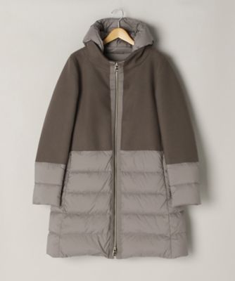 ＜ヘルノ/HERNO＞ 大きいサイズ ウール切り替えコート(PI0712D)(クローバー) ブラウン(2700) 【三越・伊勢丹/公式】