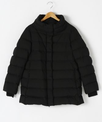 ＜ヘルノ/HERNO＞ 大きいサイズ ラミナースタンドカラーコート(PI050DL)(クローバー) ブラック(9300) 【三越・伊勢丹/公式】