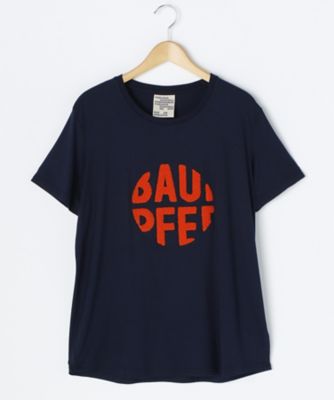 ＜バウムウンドヘルガーデン/BAUM UND PFERDGARTEN＞ 大きいサイズ 刺繍ロゴTシャツ(412-7262750)(クローバー) ネイビー(7639NAVY) 【三越・伊勢丹/公式】