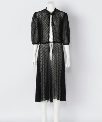 ＜Kriss Soonik/クリスソニック＞ Susan Velvet Dot Mesh Gown(VD3) 【三越・伊勢丹/公式】