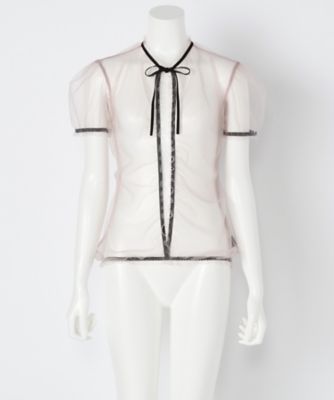 ＜Kriss Soonik/クリスソニック＞ Susan Tulle Top(STG2) GreyishBro 【三越・伊勢丹/公式】