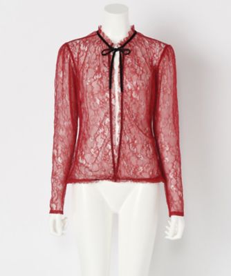 ＜Kriss Soonik/クリスソニック＞ SusanTop長袖(SUSSL6C) Red 【三越・伊勢丹/公式】