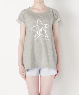 ＜To b. by agnes b.＞ STAR PRINT TS(3733WI92) グレー(820) 【三越・伊勢丹/公式】
