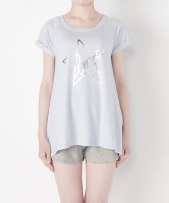 ＜To b. by agnes b.＞ STAR PRINT TS(3733WI92) ライトブルー(610) 【三越・伊勢丹/公式】