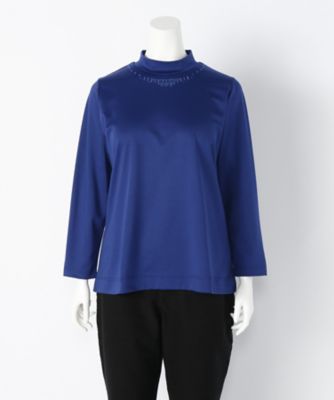 【SALE（伊勢丹）】＜LIFE AND DRESSER/ライフアンドドレッサー＞ 大きいサイズ チュニックセーター(CS16-1103*)(クローバープラス) ブルー 【三越・伊勢丹/公式】