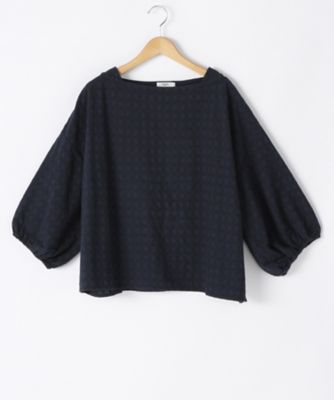 ＜マーブルシュッド/marble SUD＞ 大きいサイズ Jewelブラウス(266057F033266)(クローバープラス) ネイビー(59) 【三越・伊勢丹/公式】