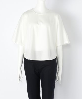 ＜SACRA/サクラ＞ 大きいサイズ ハイゲージポンチカット アンド ソーン(117561021L)(クローバー) オフホワイト(020) 【三越・伊勢丹/公式】