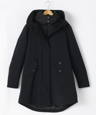 ＜WOOLRICH/ウールリッチ＞ 大きいサイズ STRETCH ESKIMOコート(WWCPS2484)(クローバー) ブラック(100BLACK) 【三越・伊勢丹/公式】