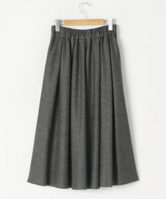 ＜SACRA/サクラ＞ 大きいサイズ WOOL NYLONスカート(117511121L)(クローバー) グレー(950) 【三越・伊勢丹/公式】