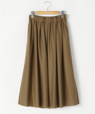 ＜SACRA/サクラ＞ 大きいサイズ WOOL NYLONスカート(117511121L)(クローバー) ベージュ(130) 【三越・伊勢丹/公式】