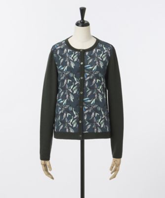 ＜menka＞ カーディガンSTRIPEDFL(mek015-06) グリーン(4006) 【三越・伊勢丹/公式】