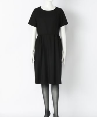 ＜ルウナミウ＞ 大きいサイズ ヨ-ク切替ワンピ-ス【11BR~13BR】(YCL-023 )(クローバー) ブラック(05) 【三越・伊勢丹/公式】