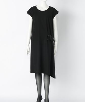 ＜ルウナミウ＞ 大きいサイズ バックルワンピ-ス(サマ-ウ-ル)【11BR~13BR】(YCL-028 )(クローバー) ブラック(05) 【三越・伊勢丹/公式】