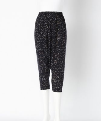 ＜リントゥラウル＞ 大きいサイズ ランダムドットサルエルパンツ(LNT-176 )(クローバー) ネイビー(75) 【三越・伊勢丹/公式】