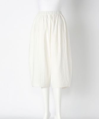 ＜リントゥラウル＞ 大きいサイズ たっぷりサルエルパンツ(LNT-212 )(クローバー) オフホワイト(02) 【三越・伊勢丹/公式】
