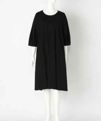 ＜リントゥラウル＞ 大きいサイズ パイピングAラインワピース(LNT-272)(クローバー) ブラック(05) 【三越・伊勢丹/公式】