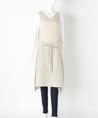 ＜リントゥラウル＞ 大きいサイズ ノースリーブ紐付ワンピース(LNT-310-b)(クローバー) ベージュ(33) 【三越・伊勢丹/公式】