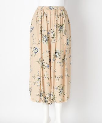 ＜スーパーハッカ フィーユ/super hakka feuille＞ 大きいサイズ ビンテージフラワープリントギャザーパンツ(16160373)(クローバー) ピンク(52) 【三越・伊勢丹/公式】