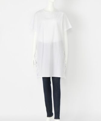 ＜TEEE(ティー)＞ キャリコクラシコサイドフリルブラウス(18150671)(スモールサイズ) ホワイト(19) 【三越・伊勢丹/公式】