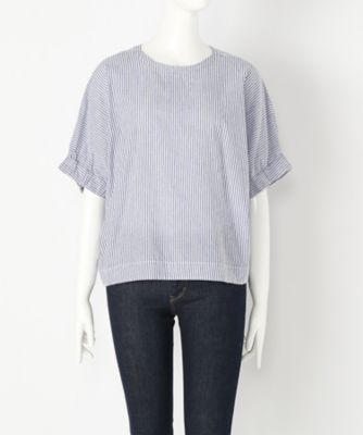 ＜TEEE(ティー)＞ ビンテージクロスドルマンブラウス(18151971) ストライプ(08) 【三越・伊勢丹/公式】