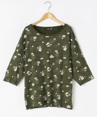 ＜マーブルシュッド/marble SUD＞ 大きいサイズ Blizzardカット アンド ソーン(240027F043240)(クローバー) カーキ(29) 【三越・伊勢丹/公式】