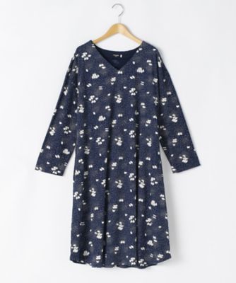 ＜マーブルシュッド/marble SUD＞ 大きいサイズ Blizzardワンピース(241037F043241)(クローバー) ネイビー(59) 【三越・伊勢丹/公式】