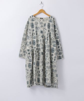 ＜マーブルシュッド/marble SUD＞ 大きいサイズ OMI EMB巣ごもりワンピース(260 037F033260)(クローバープラス) ホワイト(01WHT) 【三越・伊勢丹/公式】