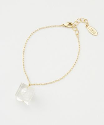 ＜Lilou（リル）＞ 大きいサイズ アクリル ブレスレット(5010417) キューブ 【三越・伊勢丹/公式】