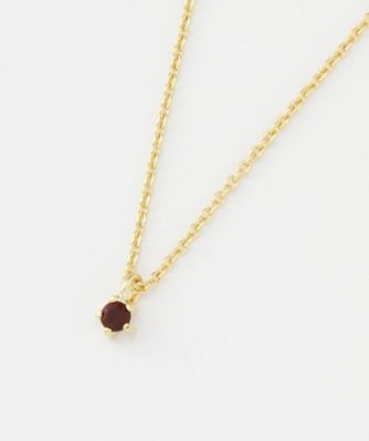 ＜Lilou（リル）＞ 大きいサイズ バース スワロフスキー ネックレス(5010250) ガーネット 【三越・伊勢丹/公式】