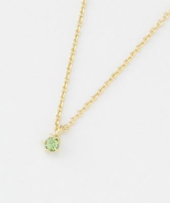 ＜Lilou（リル）＞ 大きいサイズ バース スワロフスキー ネックレス(5010250) ペリドット 【三越・伊勢丹/公式】