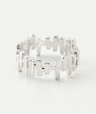 ＜Lilou（リル）＞ 大きいサイズ サークル フェンス リング(5010426) シルバー 【三越・伊勢丹/公式】