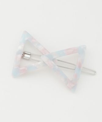 ＜Lilou（リル）＞ 大きいサイズ トライアングル リボン ピン(5010412*) ピンク 【三越・伊勢丹/公式】