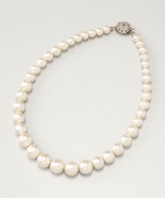 ＜ルウナミウ＞ 大きいサイズ コットンパールグラデーションネックレス(acj-0022) キスカ(09) 【三越・伊勢丹/公式】