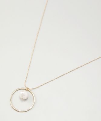 ＜ルウナミウ＞ 大きいサイズ in pearl ネックレス(acj-0027) ブロンズゴールド(30) 【三越・伊勢丹/公式】