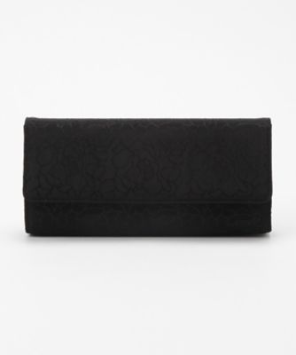 ＜ルウナミウ＞ 大きいサイズ チリメンジャカードクラッチバッグ(No.407) ブラック(05) 【三越・伊勢丹/公式】