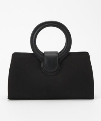 ＜ルウナミウ＞ 大きいサイズ チリメンジャカードハンドバッグ(No.274) ブラック(05) 【三越・伊勢丹/公式】