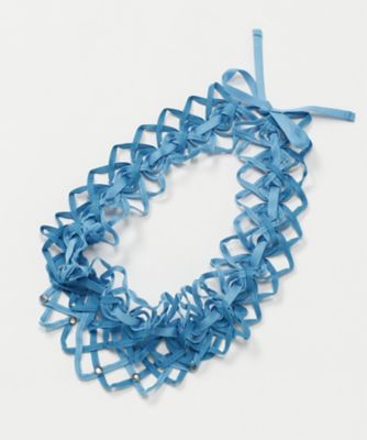 ＜ラコルテ＞ 大きいサイズ コットンテープネックベント(NEーLCー215) ターコイズ 【三越・伊勢丹/公式】