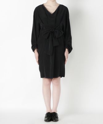 ＜エレファン/aileFan＞ ウエストリボンワンピ-ス aF-171826 BLACK 【三越・伊勢丹/公式】