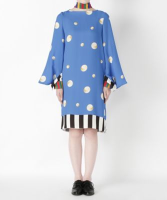 ＜エレファン/aileFan＞ ボートネックワンピース aF-171826 BLUE 【三越・伊勢丹/公式】