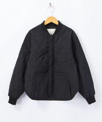 ＜AS KNOW AS olaca/アズ ノゥ アズ オオラカ＞ 大きいサイズ オニオンキルトのブルゾン(OH0437)(クローバー) クロ 【三越・伊勢丹/公式】