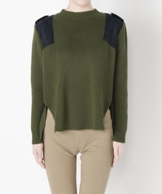 【SALE（三越）】＜ヤストシエズミ/ヤストシ エズミ＞ ニットプルオーバー YEAW15K04* カーキ 【三越・伊勢丹/公式】