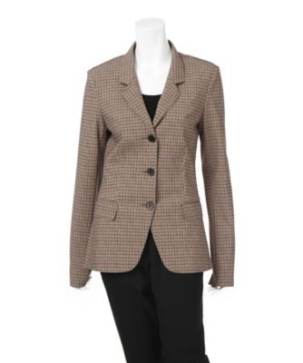 【SALE（三越）】＜イリエウォッシュ/IRIE WASH＞ ダブルスクーバチェックジャケット WJPV20 POPBROWN 【三越・伊勢丹/公式】