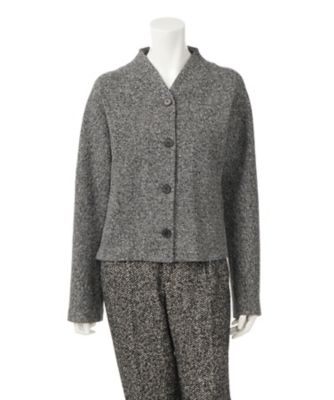 【SALE（三越）】＜イリエウォッシュ/IRIE WASH＞ 薄手ブークレーツイードジャケット IDV82 GREYTWEED 【三越・伊勢丹/公式】