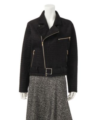 【SALE（三越）】＜イリエウォッシュ/IRIE WASH＞ クロコエンボスボンデジャケット IPKV01 クロ 【三越・伊勢丹/公式】