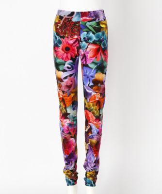 【SALE（三越）】＜イリエウォッシュ/IRIE WASH＞ 花柄ベロア パンツ WLFP42 フラワー柄 【三越・伊勢丹/公式】