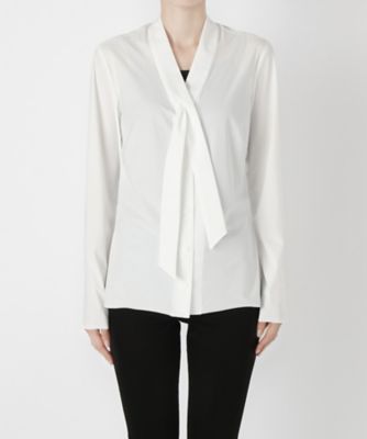 ＜イリエウォッシュ/IRIE WASH＞ ボウタイブラウス WK C14 ホワイト 【三越・伊勢丹/公式】