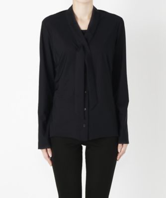 ＜イリエウォッシュ/IRIE WASH＞ ボウタイブラウス WK C14 ブラック 【三越・伊勢丹/公式】